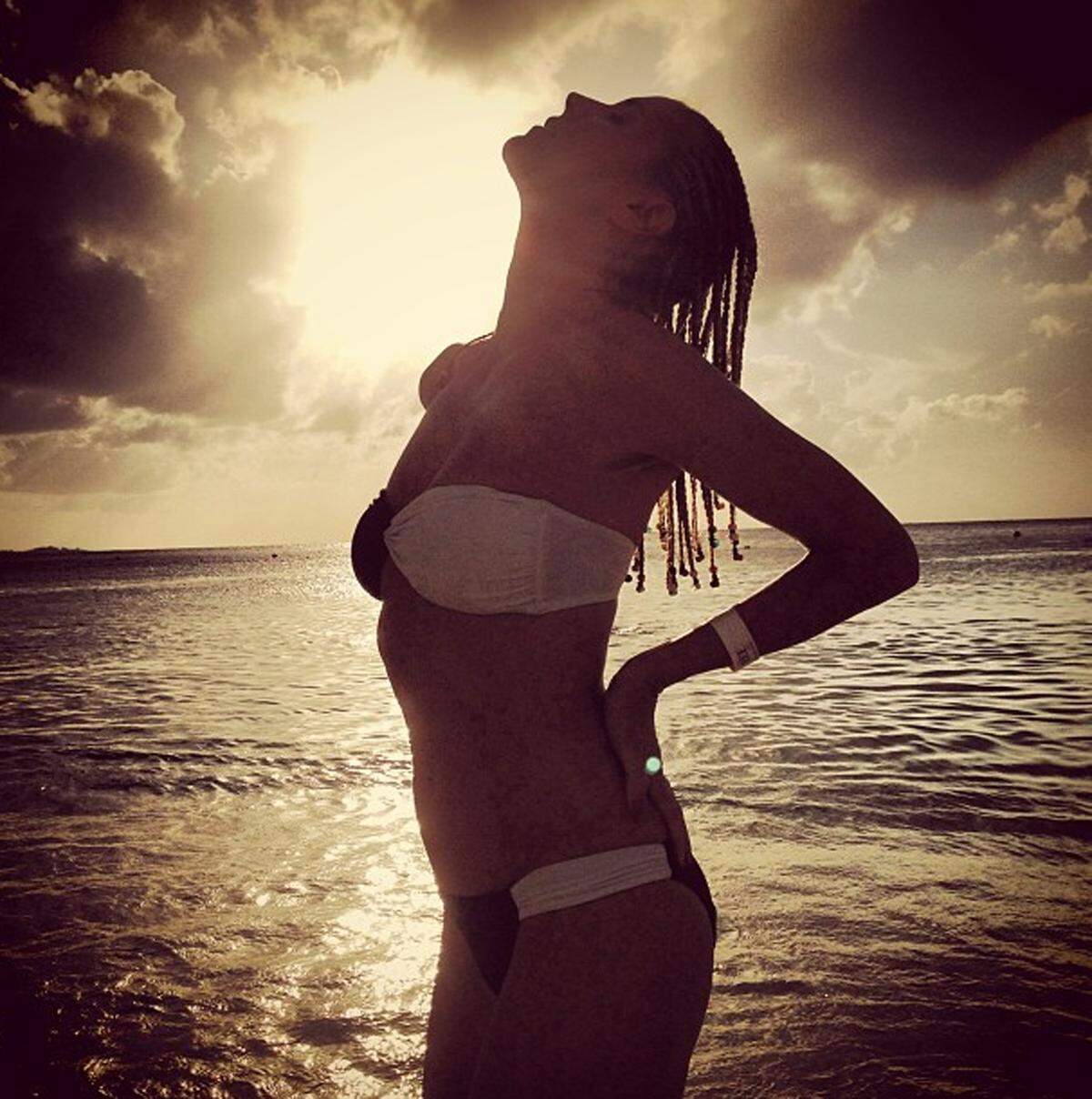 Heidi Klum teilt ihre Urlaubs-Eindrücke wie immer gerne auf Twitter und Instagram. Sie urlaubt auf den Bermudas.