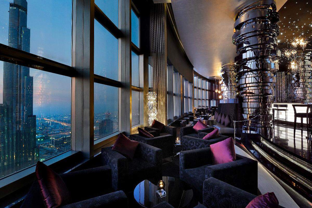 Bester Blick auf Burj Khalifa: von der Bar des Address-Hotels.