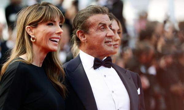 Jennifer Flavin und Sylvester Stallone 2019 bei den Filmfestspielen in Cannes. 