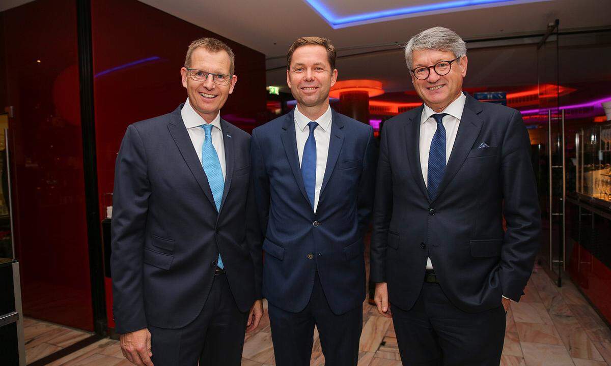 "Presse"-Geschäftsleiter Andreas Rast, Commerzbank-Geschäftsführer Martin Butollo und Styria-Vorstand Kurz Kribitz (v.l.)