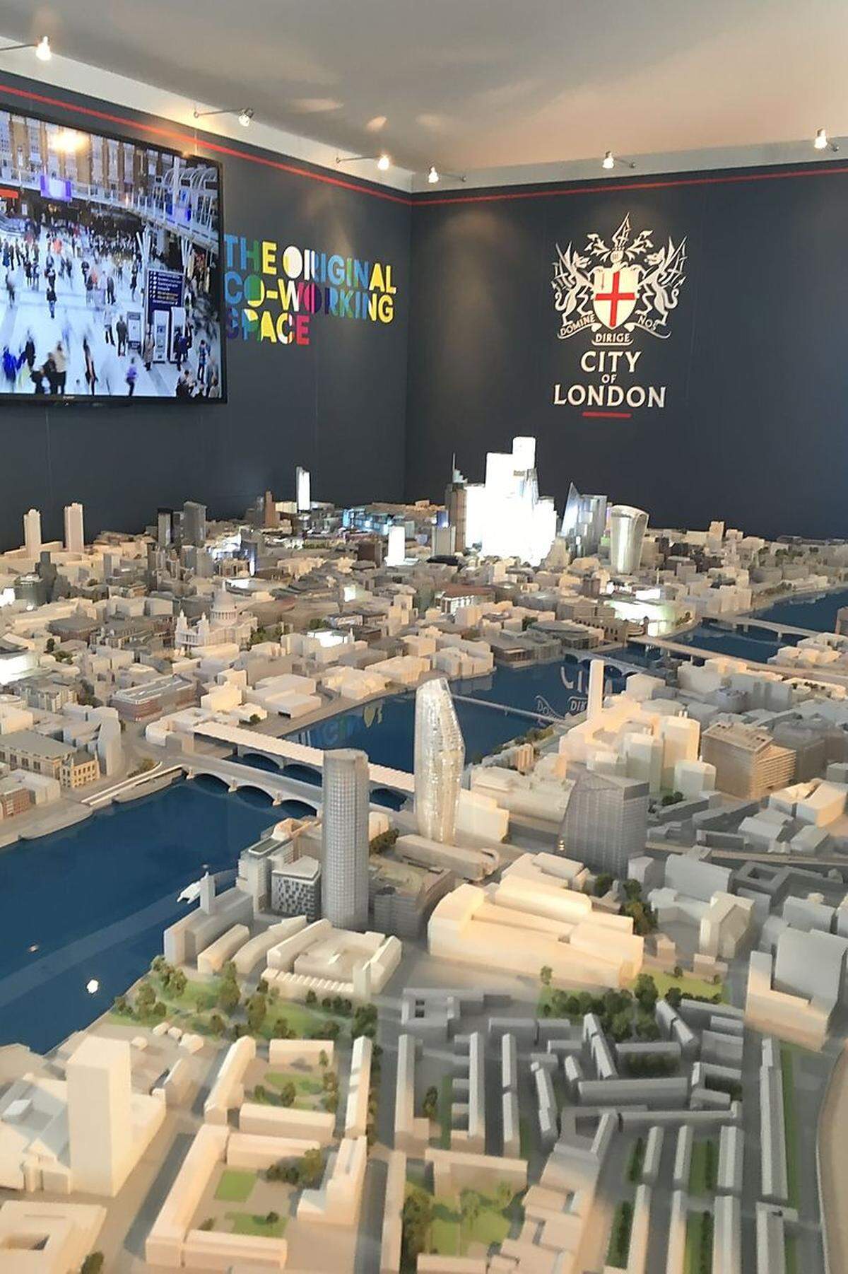 Die Stadtplaner von London haben noch einiges vor. Was genau, zeigen sie an einem überdimensionalen Schaubild.