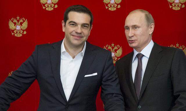 Tsipras und Putin in Moskau