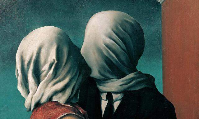 Es bleibt ein Rätsel: René Magritte, „Die Liebenden“ von 1928 (Ausschnitt).