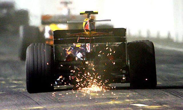 Mark Webber beim Grand Prix in Singapur