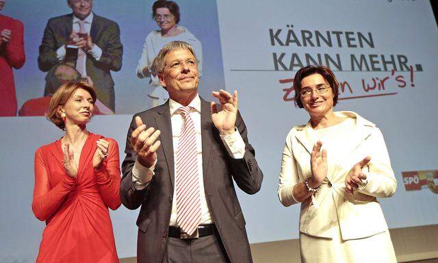 Gaby Schaunig, Peter Kaiser und Beate Prettner 