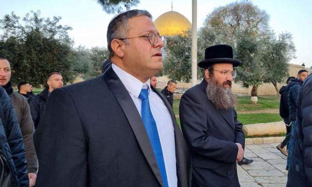 Trotz Warnungen hatte Israels Minister für Nationale Sicherheit, Itamar Ben-Gvir, kurz nach seinem Amtsantritt den Tempelberg in Jerusalem besucht.