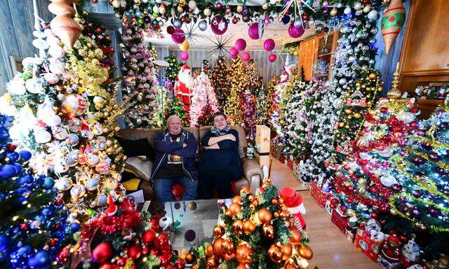 Susanne und Thomas Jeromin aus der Nähe von Hannover lieben es weihnachtlich.
