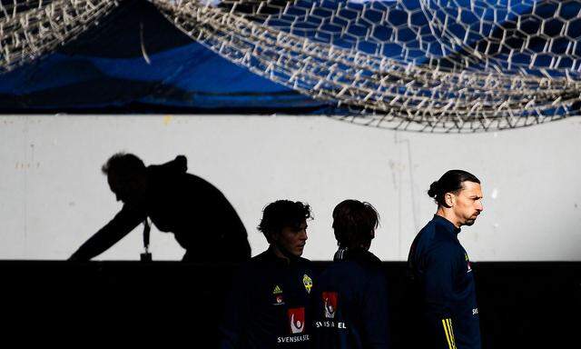 Zlatan Ibrahimovic beim Teamtraining