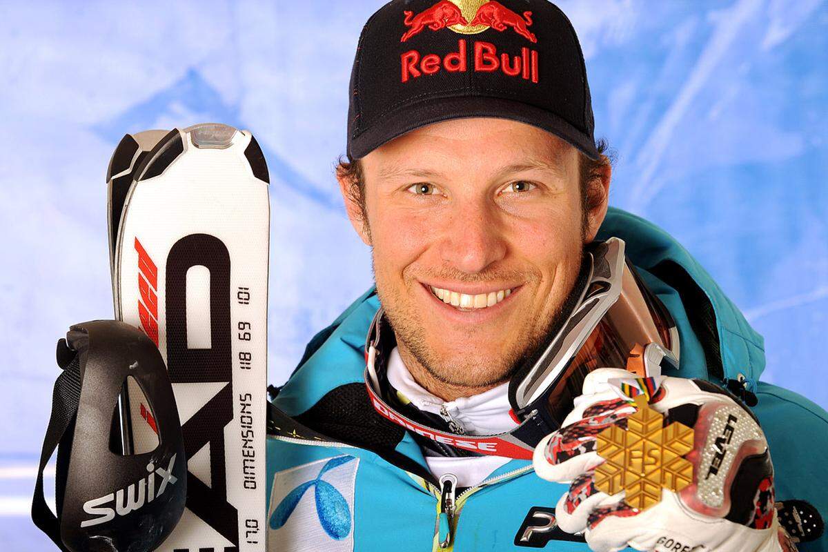 Aksel Lund Svindal verteidigt seinen Titel von Val d'Isere 2009 und fährt sein insgesamt viertes WM-Gold ein. Gold: Aksel Lund Svindal (NOR) Silber: Christof Innerhofer (ITA) Bronze: Peter Fill (ITA)