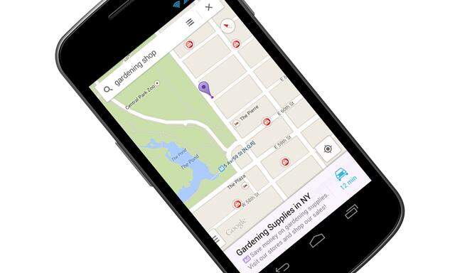 Google Maps Smartphone bald