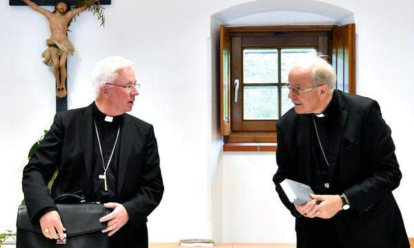Bischofskonferenz-Vorsitzender Franz Lackner (li.) und Kardinal Christoph Schönborn 