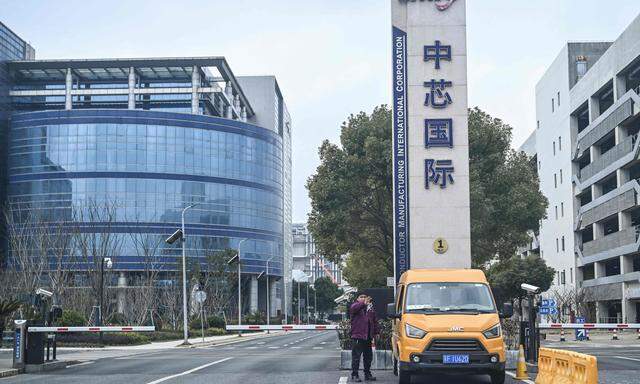 Der chinesische Chip-Hersteller SMIC.(Semiconductor Manufacturing International Corporation) in Shanghai.