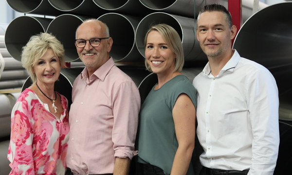 Die Führungsriege bei ERV: Gesellschafterin Karin Pinteritsch, Geschäftsführer Gerhard Pinteritsch, Elisabeth Schmidt-Puffing (Finanz- u. Rechnungswesen) und Jürgen Pölzl (Geschäftsleitung).