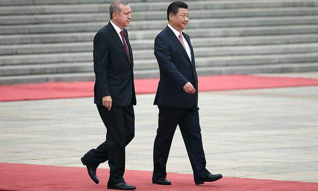 Erdogan mit Chinas Präsident Xi Jinping.