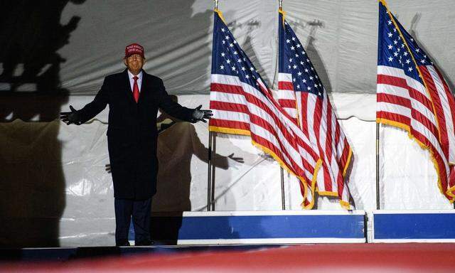 Der ehemalige US-Präsident bei einer Wahlkampfveranstaltung der Republikaner in Iowa. 