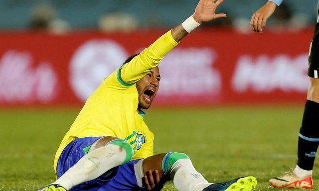 Brasiliens Neymar im verhängnisvollen Spiel gegen Uruguay (0:2). 