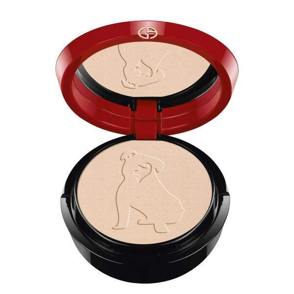 Giorgio Armani Beauty hat eine Highlighter-Palette mit Hund im Sortiment, 85 Euro.