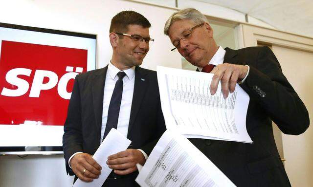 Kärntens ÖVP-Chef Martin Gruber und Landeshauptmann Peter Kaiser (SPÖ)