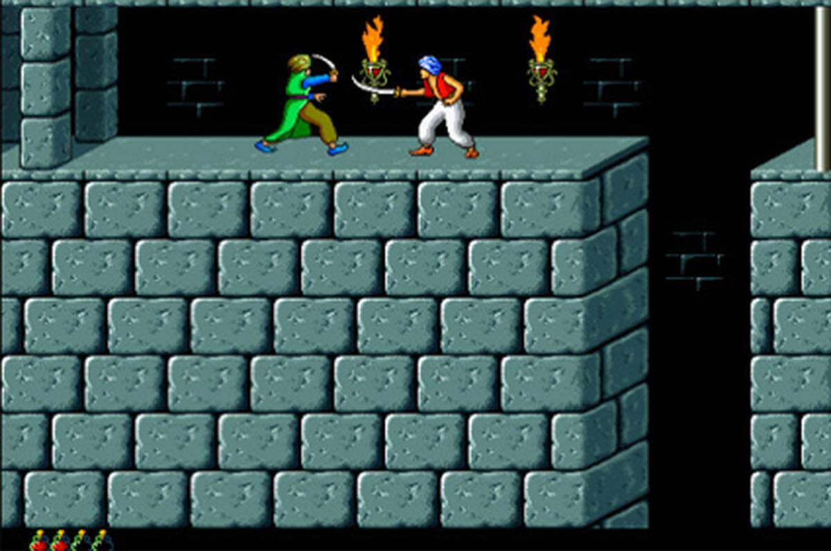 Irgendwie mausert sich das iPhone zum Hort klassischer Computerspiele. Anlässlich des gleichnamigen Films hat Ubisoft die Ur-Version von Prince of Persia aus 1989 veröffentlicht und grafisch aufgepeppt. Man muss sich durch finstere Verliese und Palasträume bewegen, um die gefangene Prinzessin zu befreien.