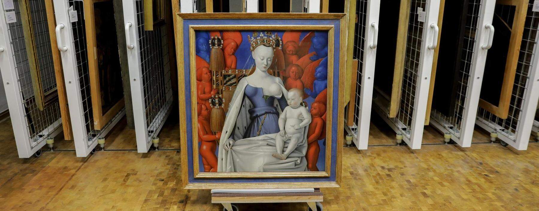 Die Künstler entwickelten ein neues Selbstbewusstsein: Jean Fouquets „Madonna mit Kind umgeben von Engeln“. 