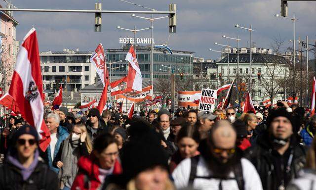 Nach nur eineinhalb Stunden wurde die Corona-Demo am Samstag in Wien von der Polizei aufgelöst.