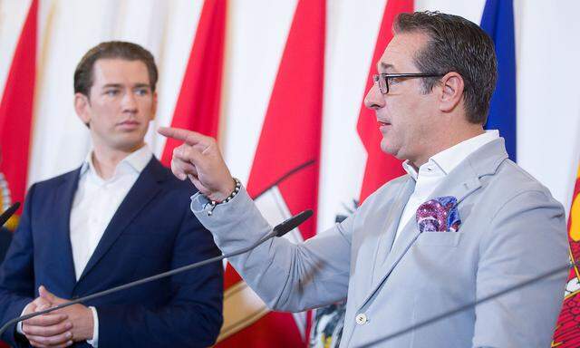 MINISTERRAT - PRESSEFOYER: KURZ / STRACHE