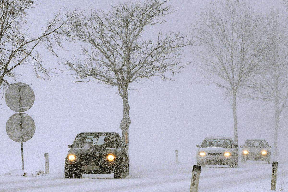 Auch am Mittwoch hat das Adria-Tief kräftigen Schneefall nach Österreich gebracht. In den Karnischen Alpen und in den Karawanken fielen bis zu 40 Zentimeter Schnee. Der Wintereinbruch sorgte vor allem im Osten Österreichs für ein Verkehrschaos.
