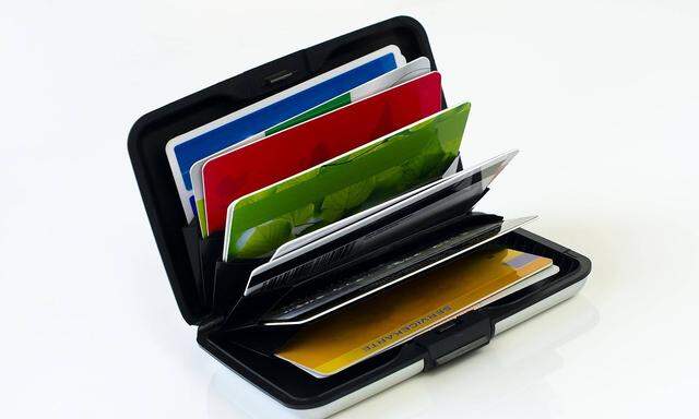 credit and customer cards in card wallet PUBLICATIONxINxGERxSUIxAUTxONLY Copyright xtatjana100x Pan
