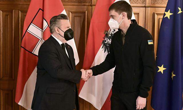 Iwan Fedorow (rechts) mit dem Wiener Bürgermeister Michael Ludwig.