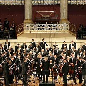 Die Berliner Philharmoniker gemeinsam mit den Wiener Philharmonikern