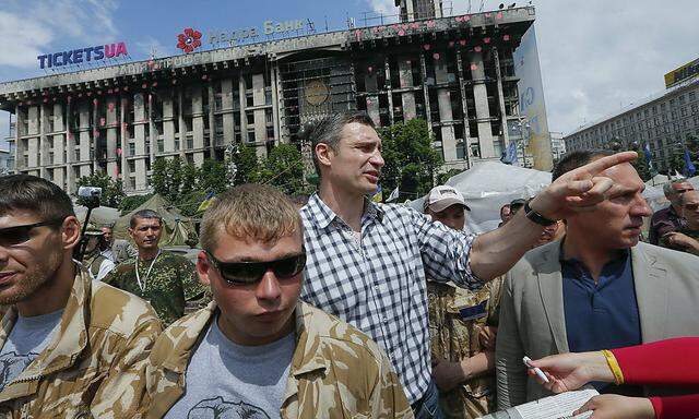 Vitali Klitschko (Archivbild) muss seinen Kiewer Mitbürgern den Warmwasserstopp erklären.