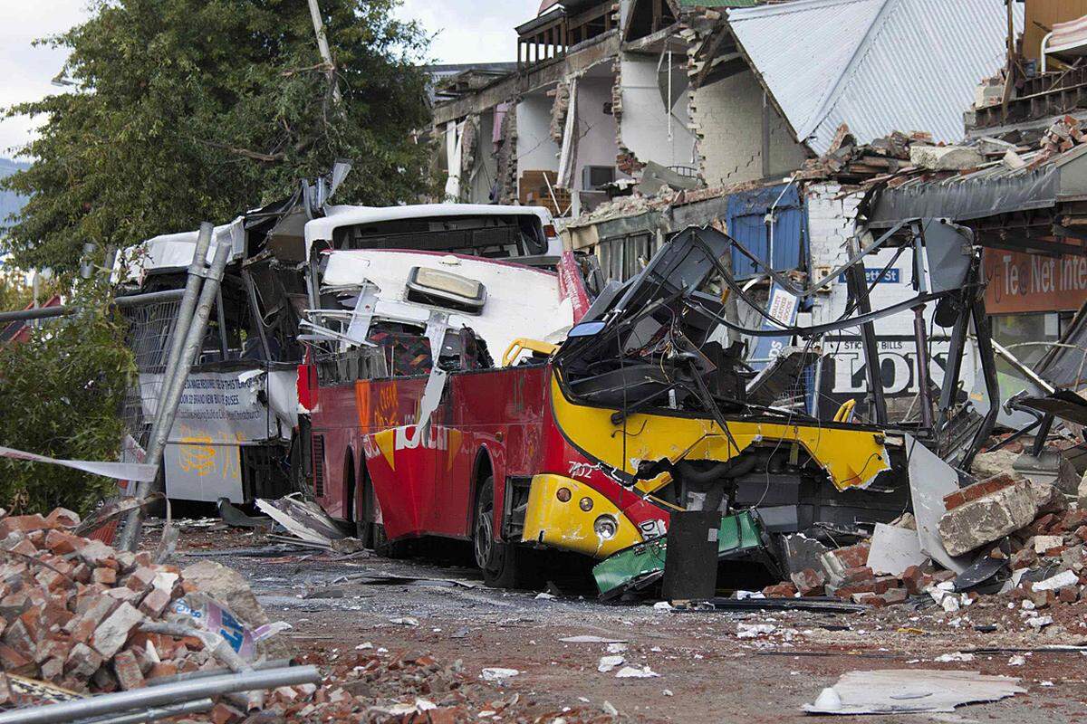 Die neuseeländische Stadt Christchurch wurde im Februar von einem Beben der Stärke 6,3 erschüttert. Dabei kamen etwa 180 Menschen ums Leben.