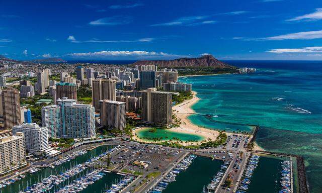 Die Metropolregion Honolulu, Hauptstadt Hawaiis, zählt fast eine Million Einwohner.