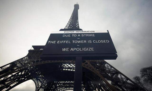 Der Eiffelturm ist mit 6,3 Millionen Besuchern im vergangenen Jahr eines der meistbesuchten Monumente der Welt. 