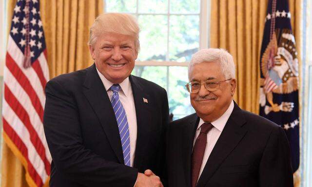 Donald Trump und Mahmoud Abbas. 