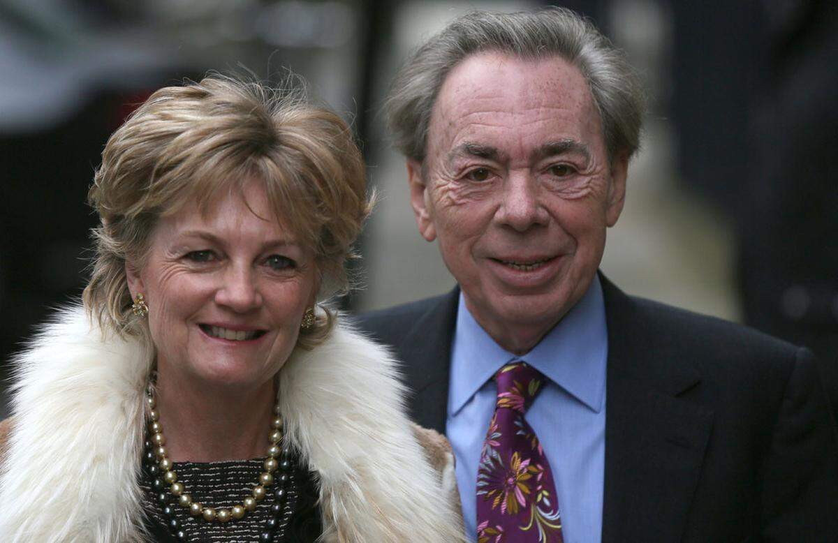 Und zum Abschluss: Komponist Andrew Lloyd Webber mit seiner Frau Madeleine Gurdon.