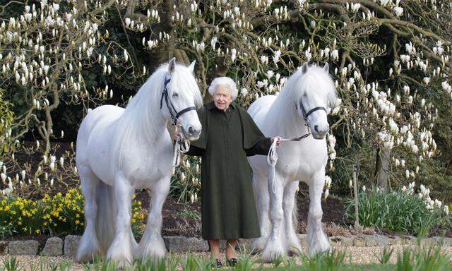 Die Queen hier mit den Ponies Bybeck Katie und Bybeck Nighingale.