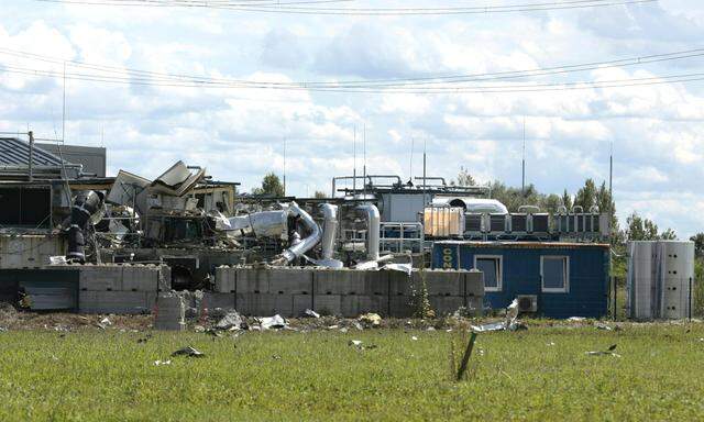 Ein Wasserstofftank im Gewerbepark Lebring ist offenbar explodiert.