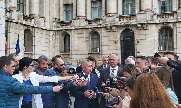 Inennminister Karner bei seinem Besuch in Bukarest.