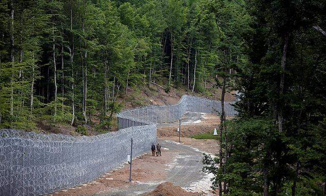 Grenzzaun zwischen Bulgarien und Türkei.