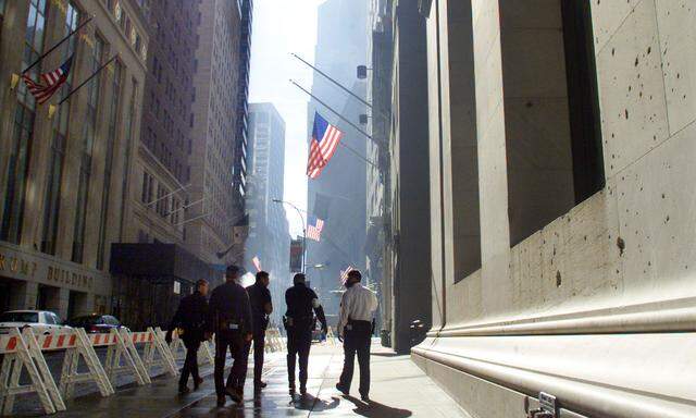 Wall Street in New York September 15, 2001 