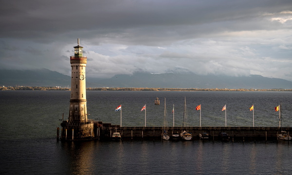 Der Bodensee bei Lindau, aufgenommen im vergangenen November.