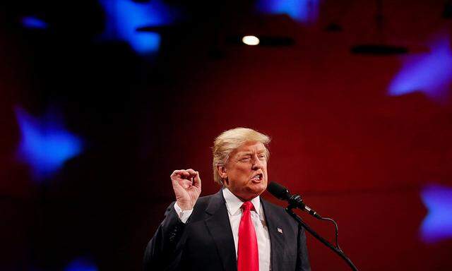 U.S. President-elect Donald Trump speaks at the USA Thank You Tour event at the Iowa Events Center in Des Moines, Iowa