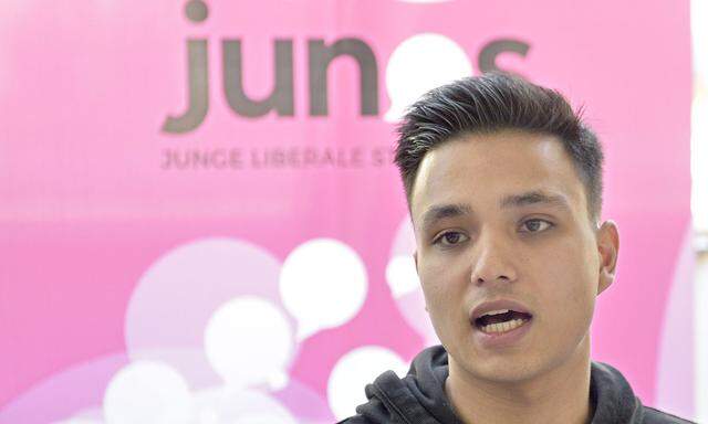 Yannick Shetty (21) ist Spitzenkandidat der pinken Junos bei der ÖH-Wahl.