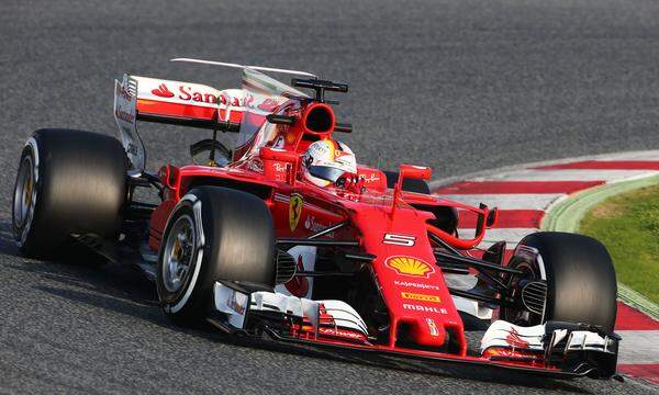 Kann Ferrari mit dem SF70-H mit der markanten Heckfinne den Titelkampf wieder spannend machen? Piloten: Sebastian Vettel (GER), Kimi Räikkönen (FIN)