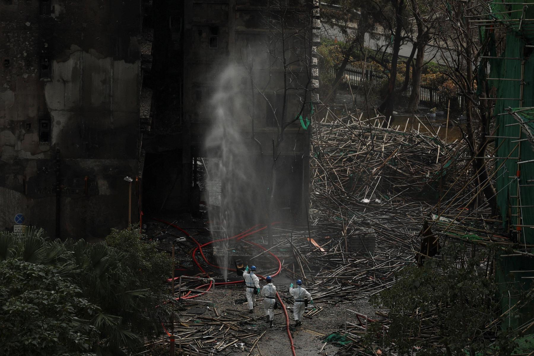 Hong Kong fire tragedy: More bodies found, scaffold nets come into investigators' focus