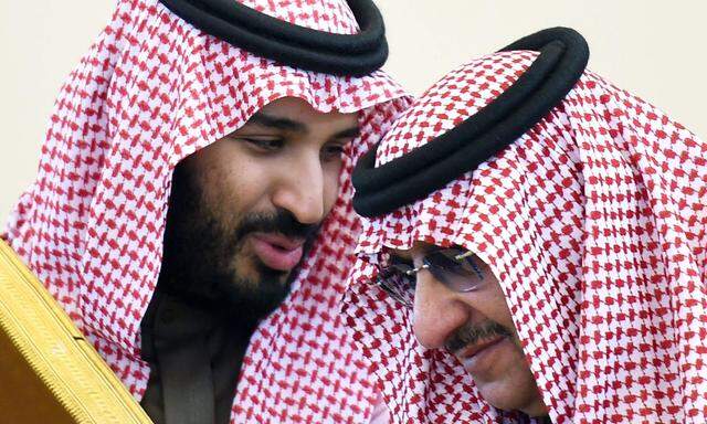 Der neue Kronprinz Mohammed bin Salman (links) und der entmachtete Mohammed bin Najef. 