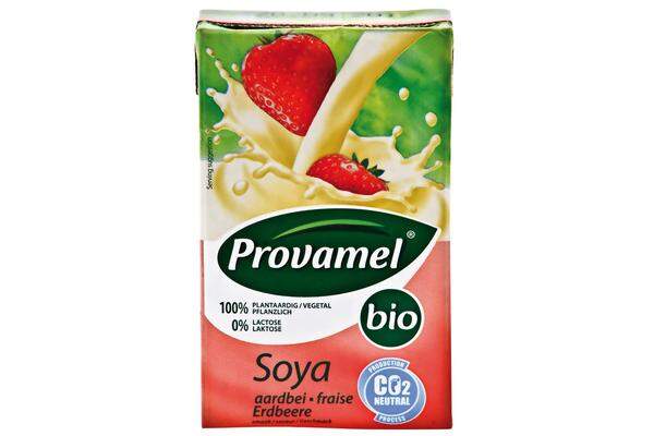 Nicht einmal bei Bioprodukten ist immer das drin, was draufsteht. Das hat den VKI hier besonders geärgert, denn bei "Provamel Bio Soya Erdbeere"" gibt es genauso wie bei konventionellen Produkten nur einen Hinweis im Kleingedruckten, dass Aroma verwendet wurde.