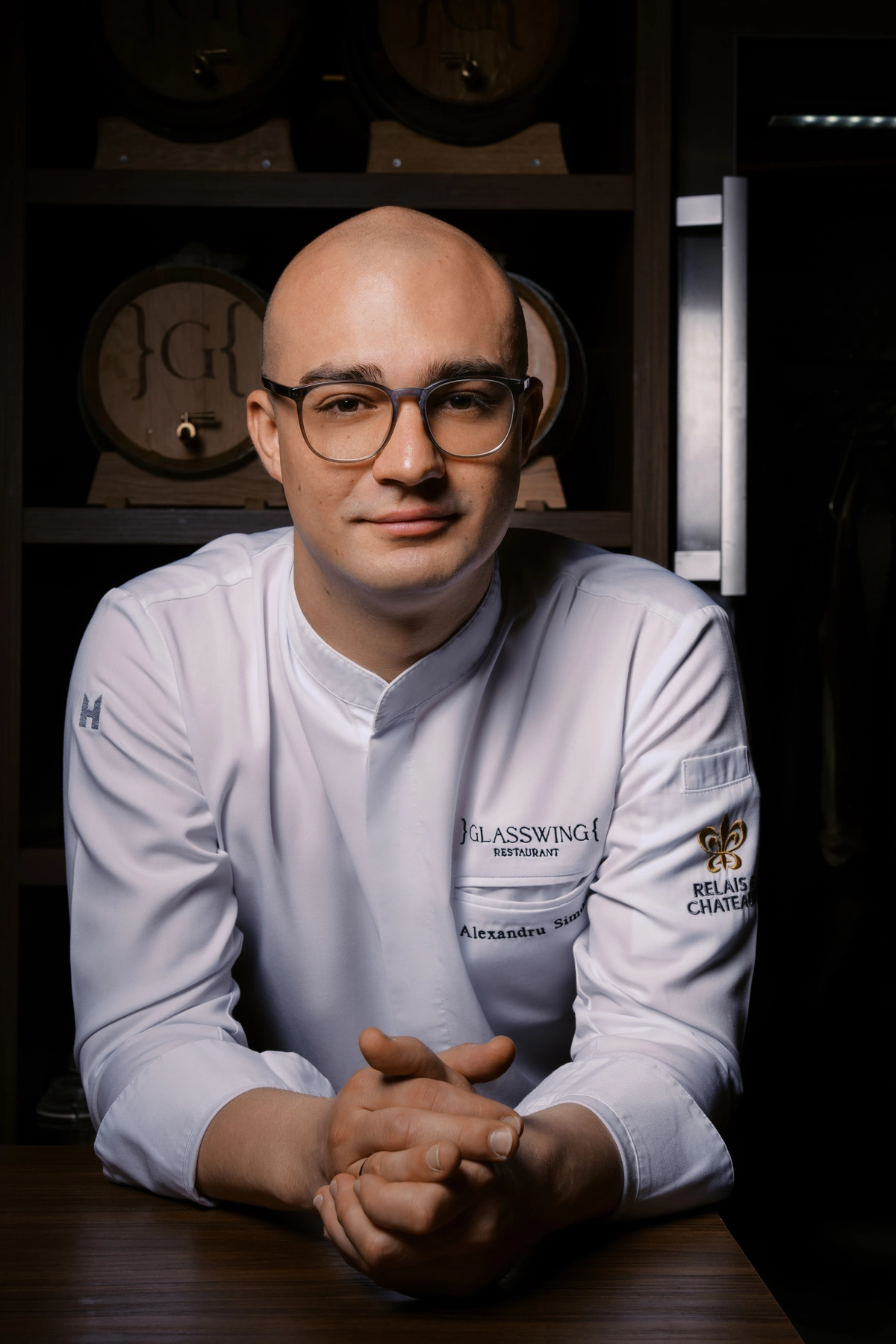 In the kitchen. Executive Chef Alexandru Simon.