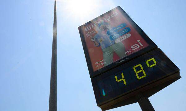 Temperaturen weit über 40 Grad sind derzeit Alltag in Spanien.